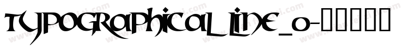 Typographical line_0字体转换